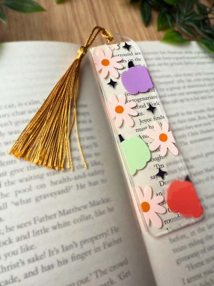 Pumpkin Patch Blooms Bookmark
