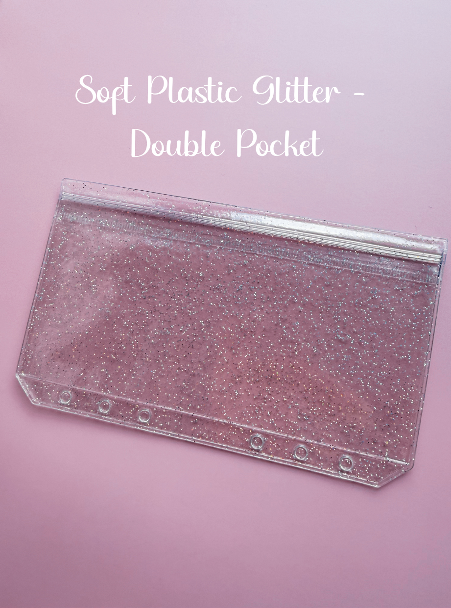 5 Glitter Double Pocket Envelopes