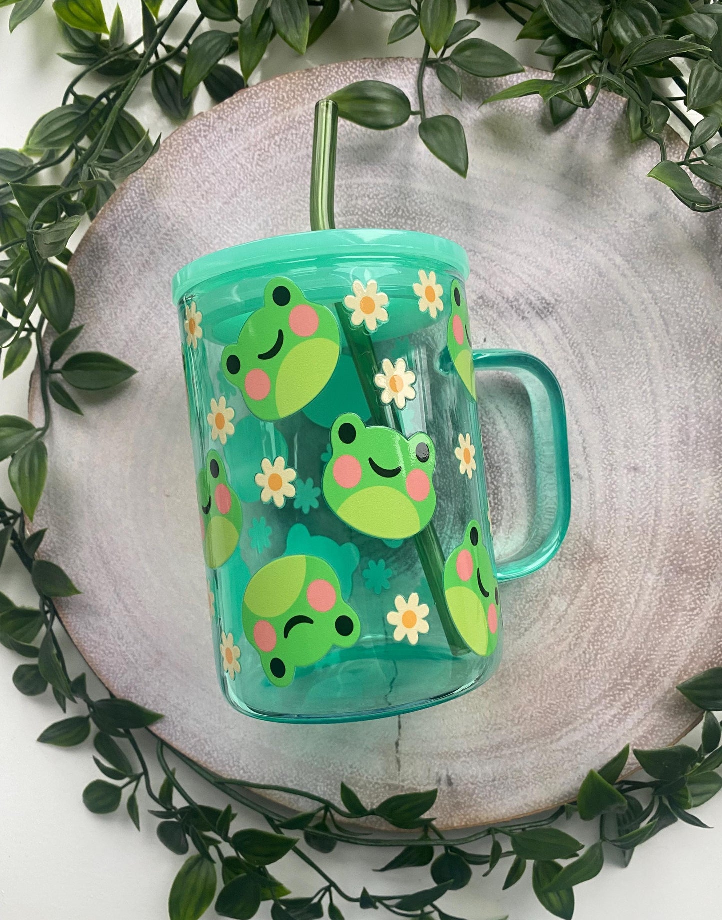 Kawaii Frogs and Daisies