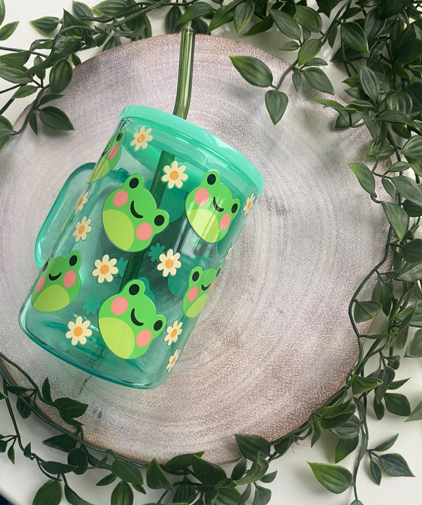 Kawaii Frogs and Daisies