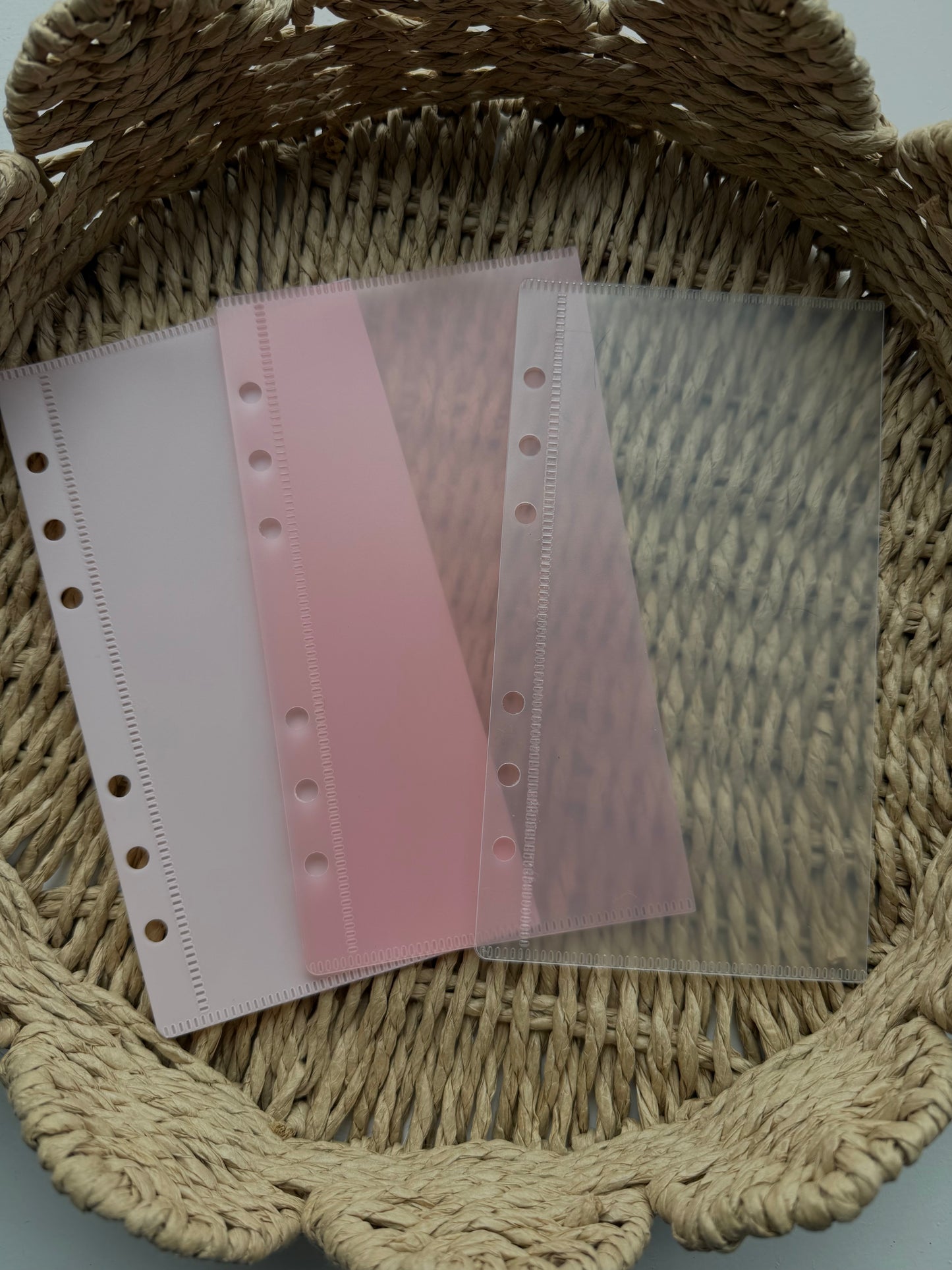 Scalloped Double Pocket Zipless Binder Envelopes