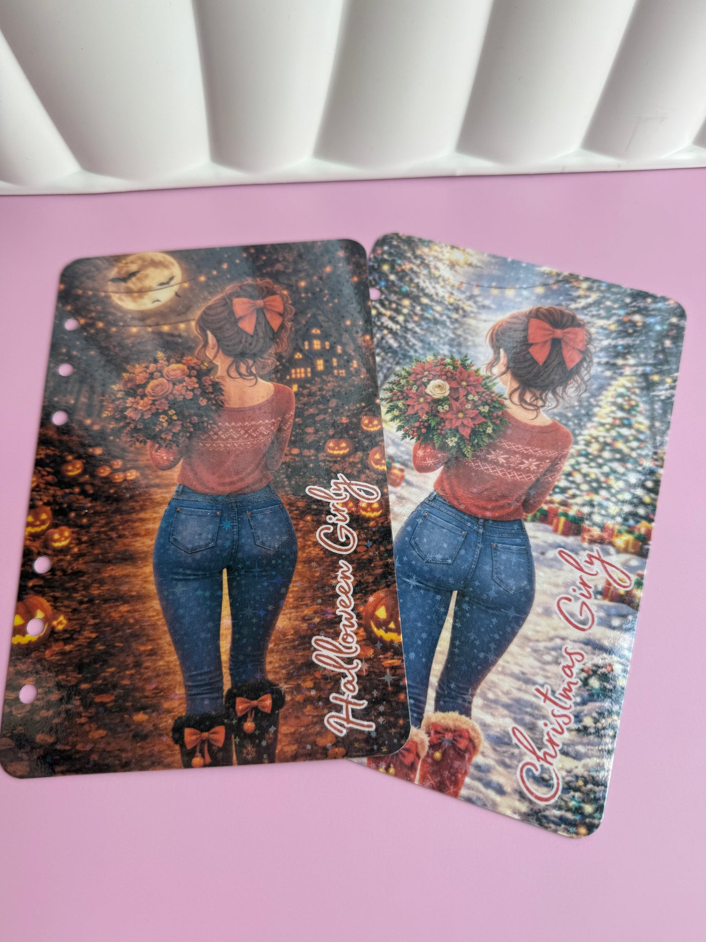 Holiday Girly Holographic Dashboard Collection