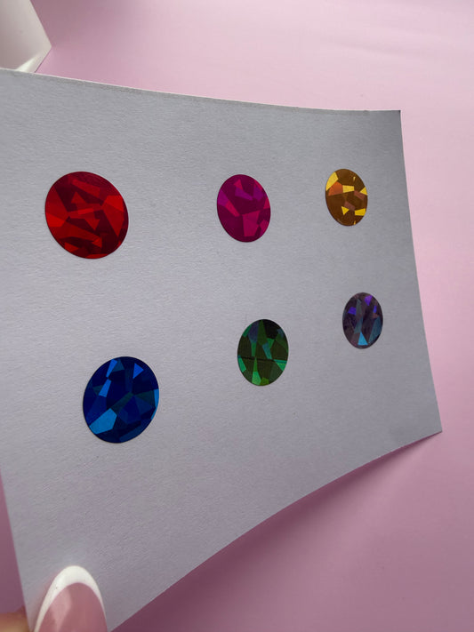 Round Holographic Scratch Off Stickers - 16mm