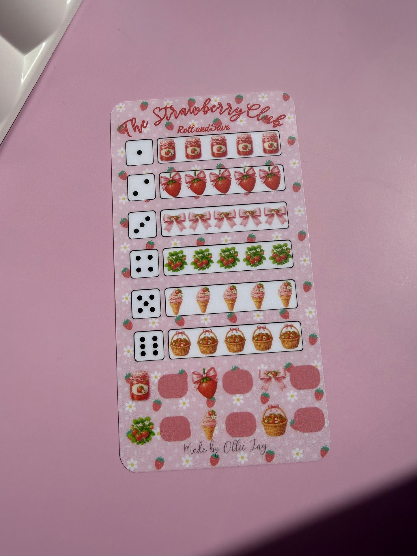 The Strawberry Club Roll & Save