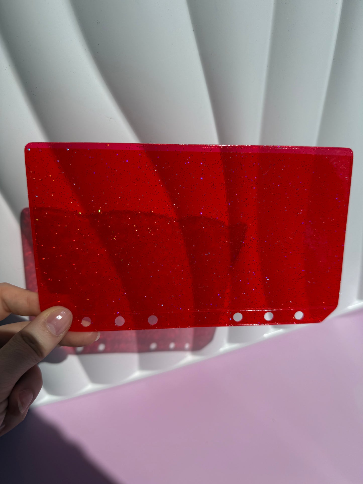 Ruby Glitter Cash Envelope