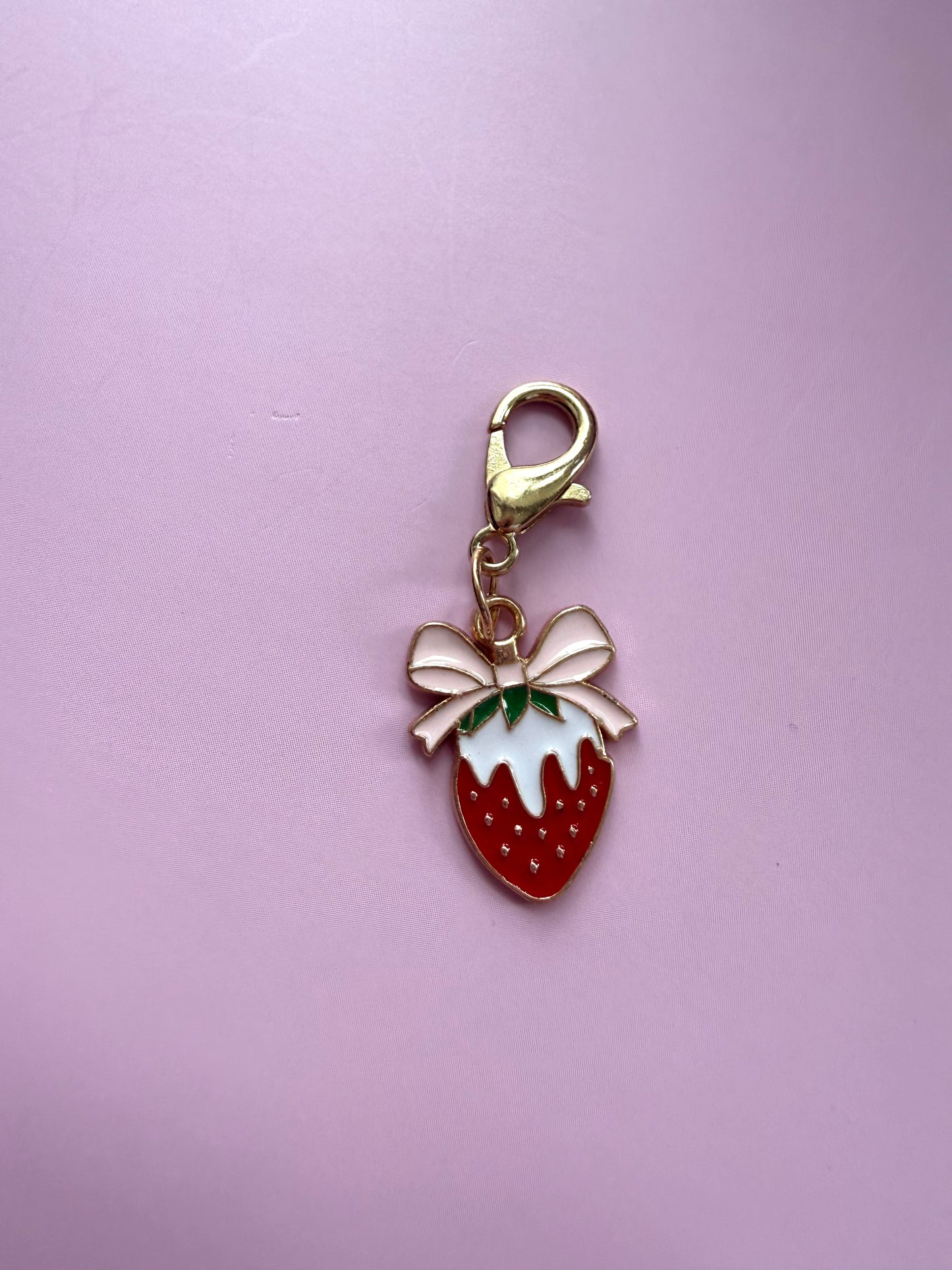 Strawberry Binder Charm