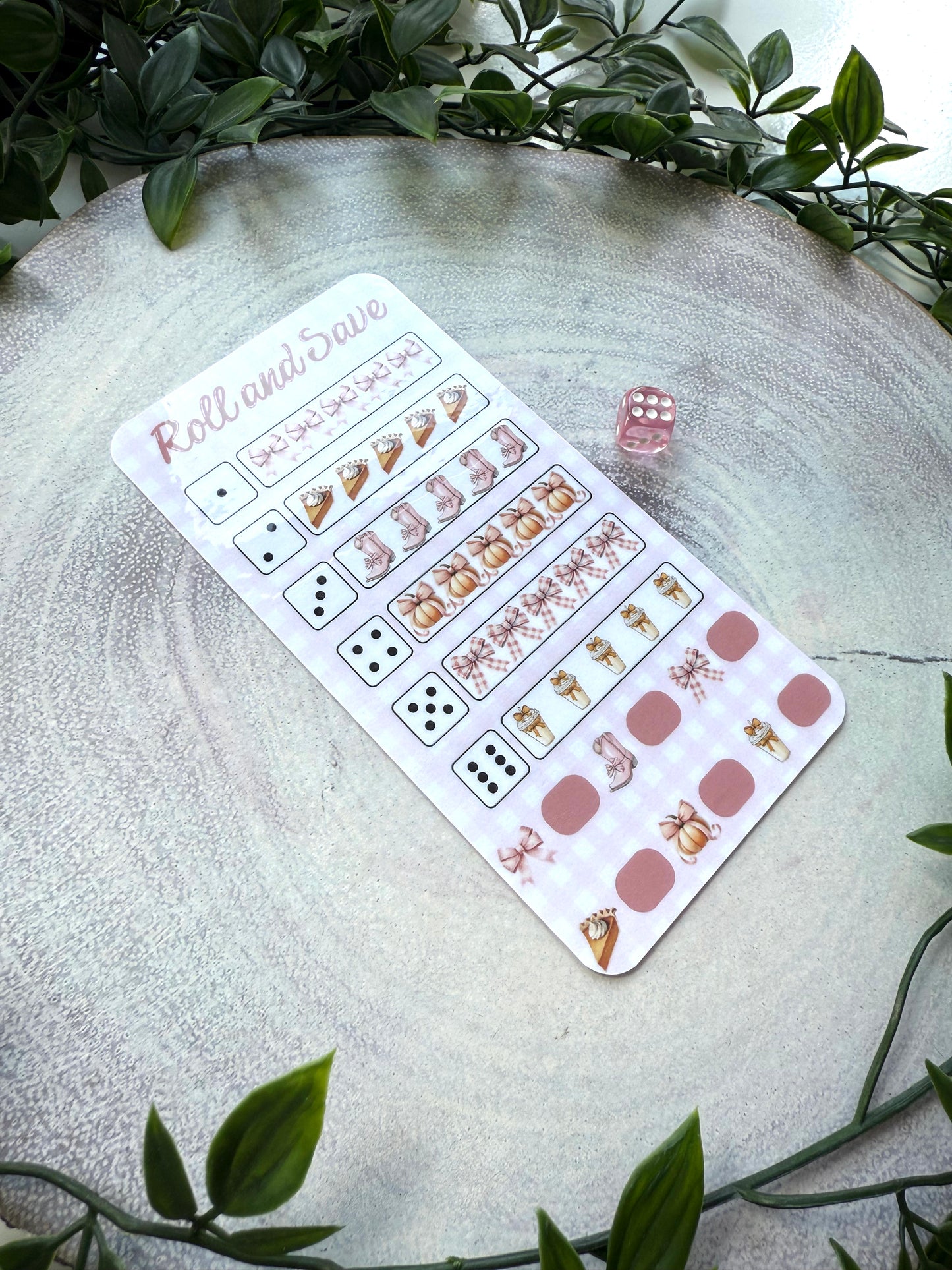 Pink Autumn Roll & Save