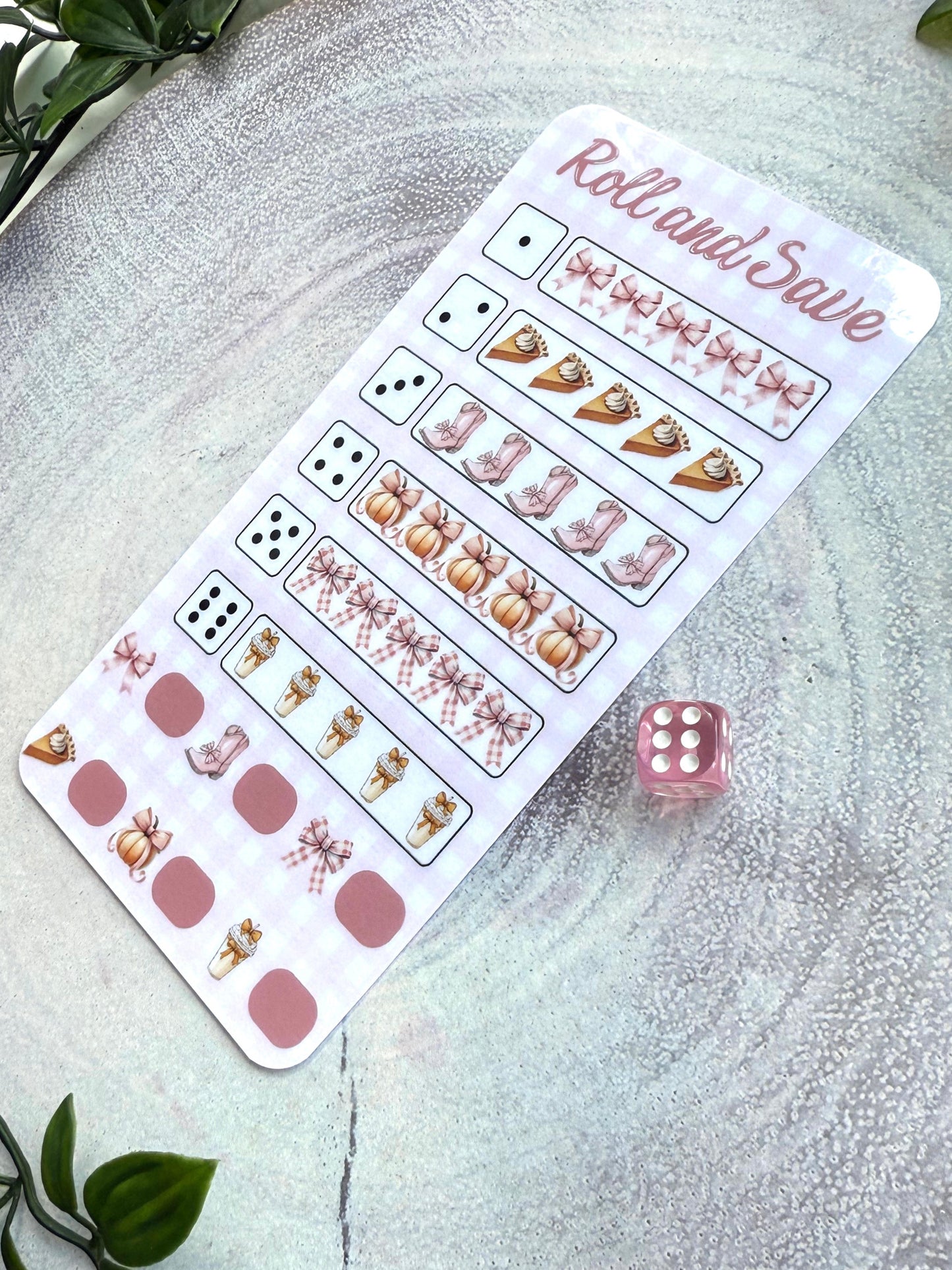 Pink Autumn Roll & Save