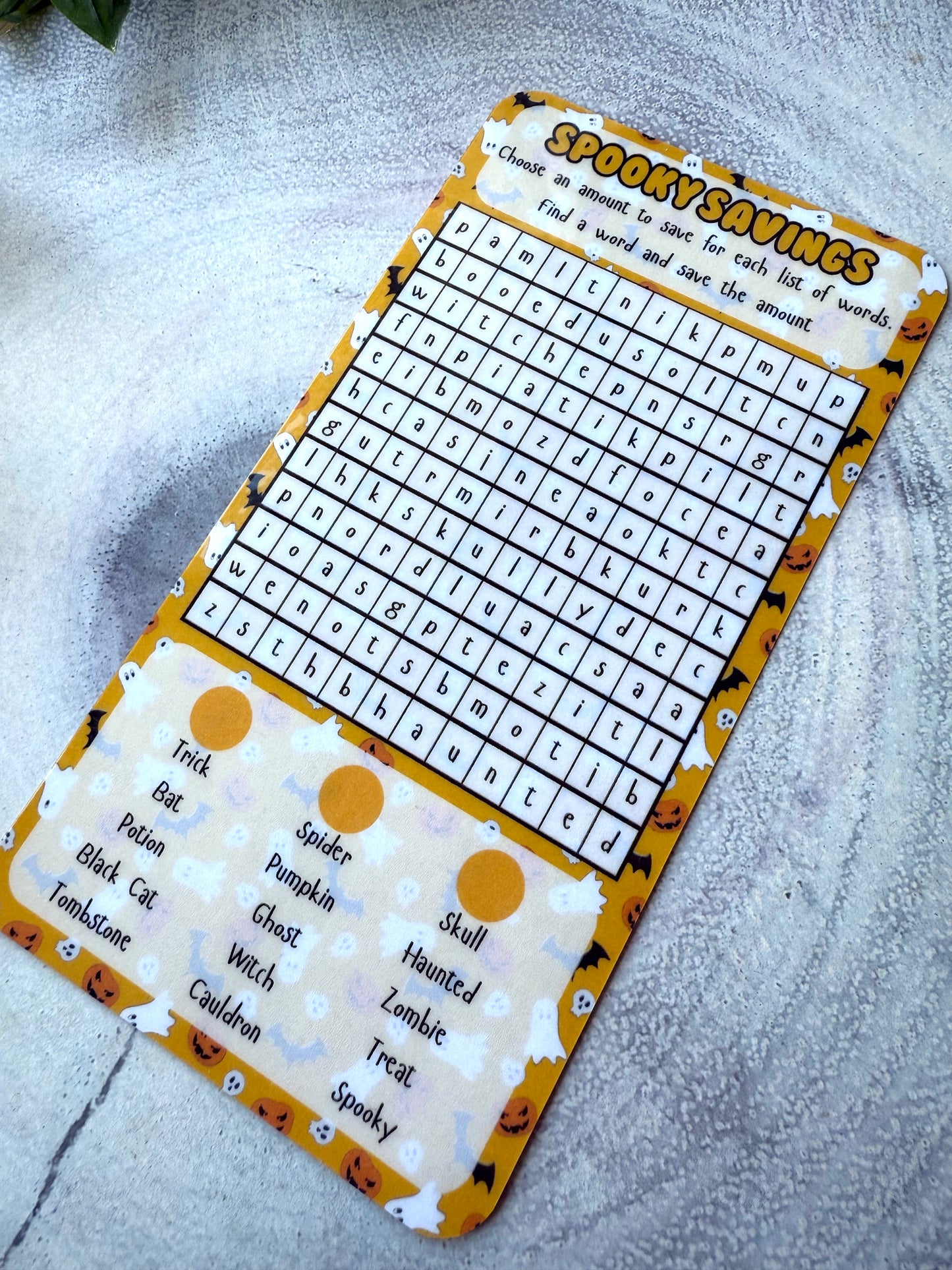 Spooky Word Search