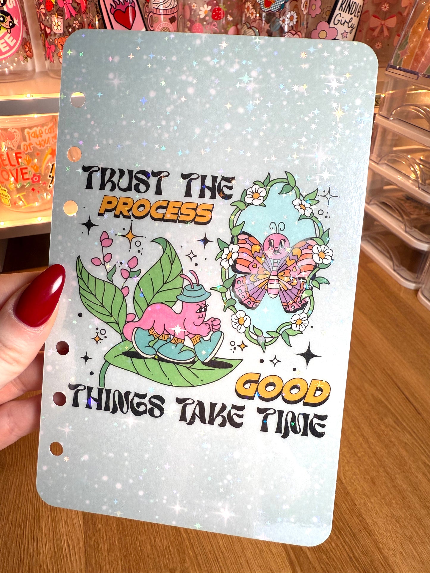 Trust The Process Holographic Dashboard