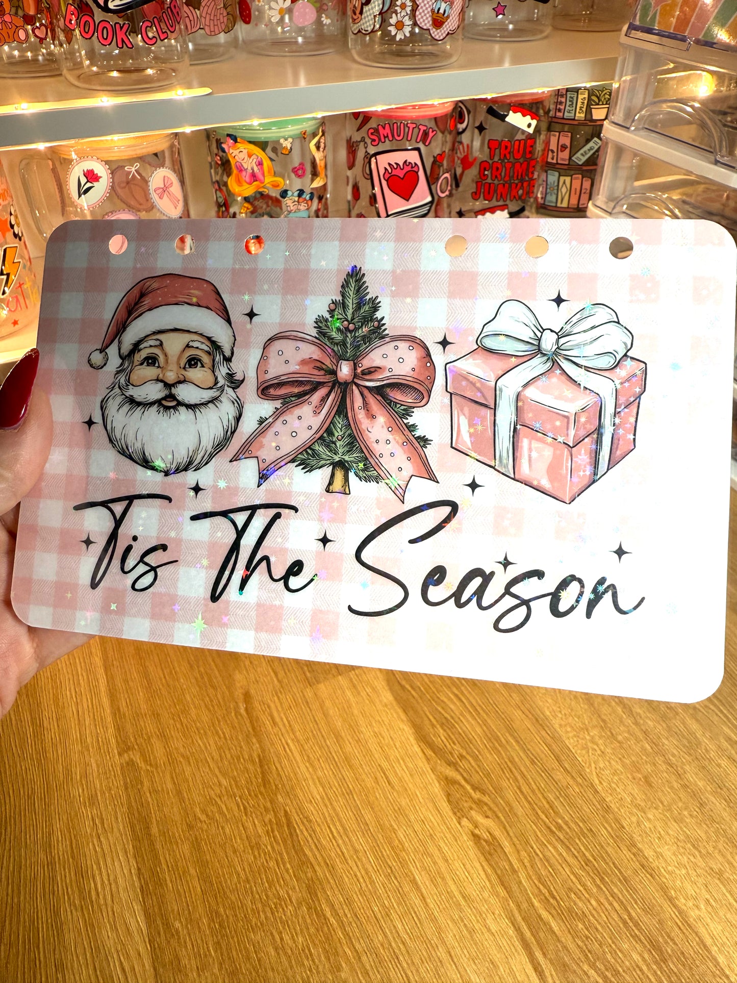 Santa Tis the Season Holographic Dashboard