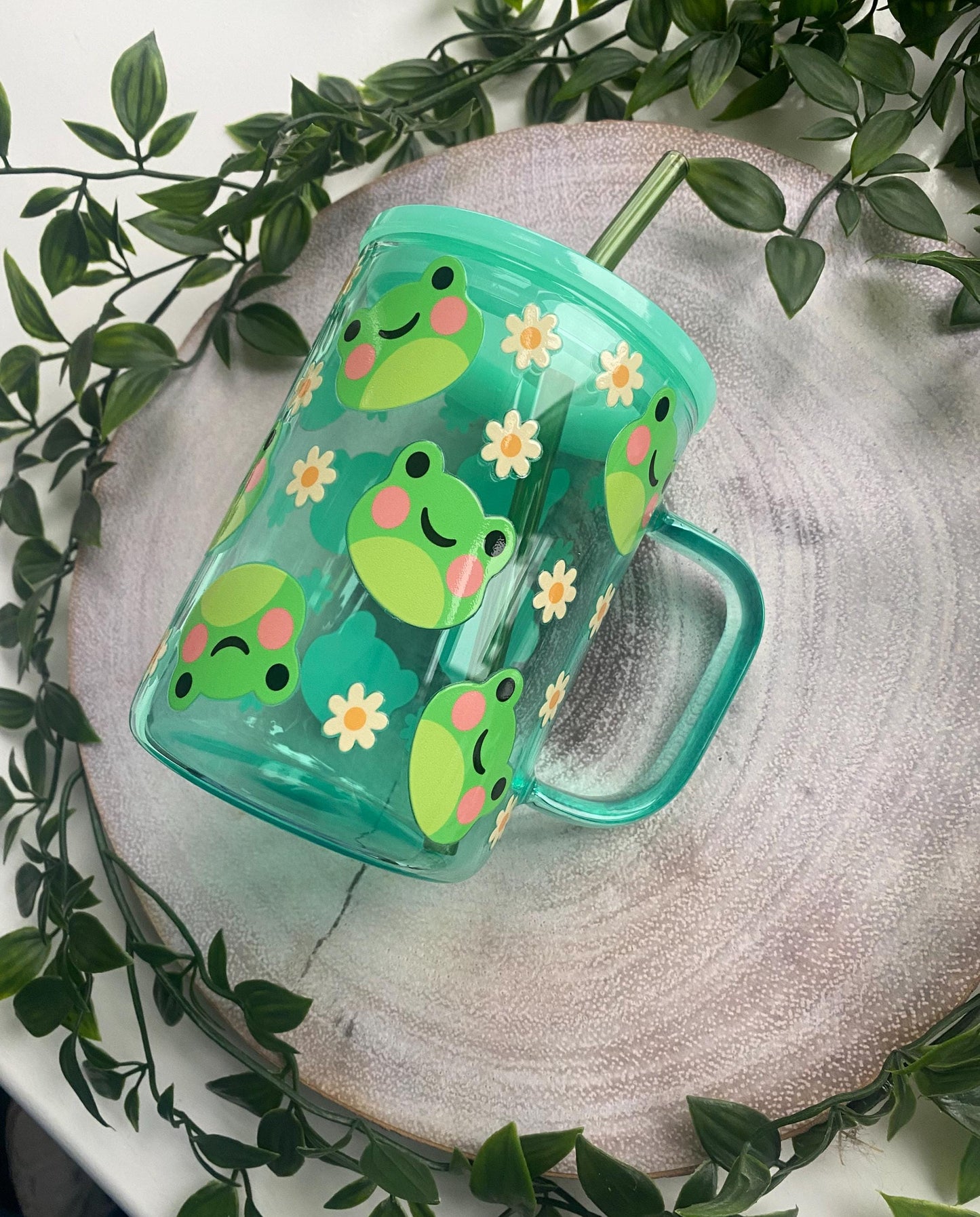Kawaii Frogs and Daisies