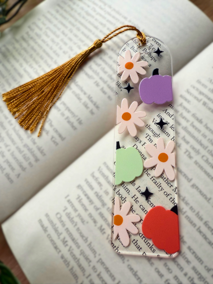 Pumpkin Patch Blooms Bookmark