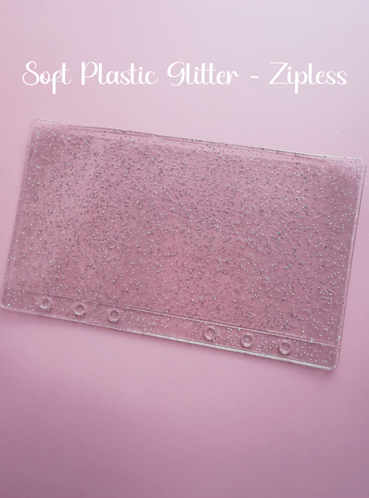 5 Glitter Zipless Envelopes