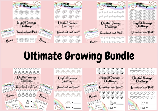 The Ultimate Growing Digital Saving Tracker Bundle