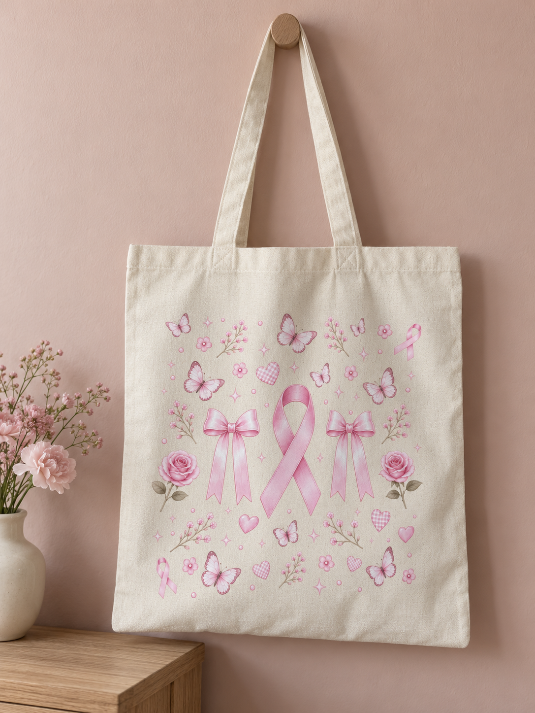 Think Pink – Breast Cancer Awareness Tote Bag