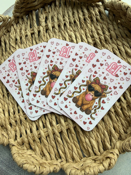 Highland Cow £1 Placeholders