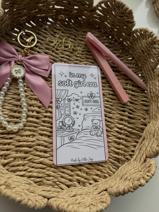 In my Soft Girl Era Colouring Saver