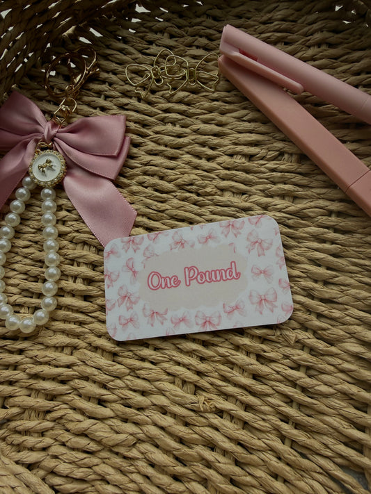 Bow £1 Placeholders