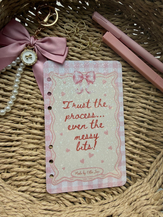 Trust the Process... Even the Messy Bits! Holographic Dashboard