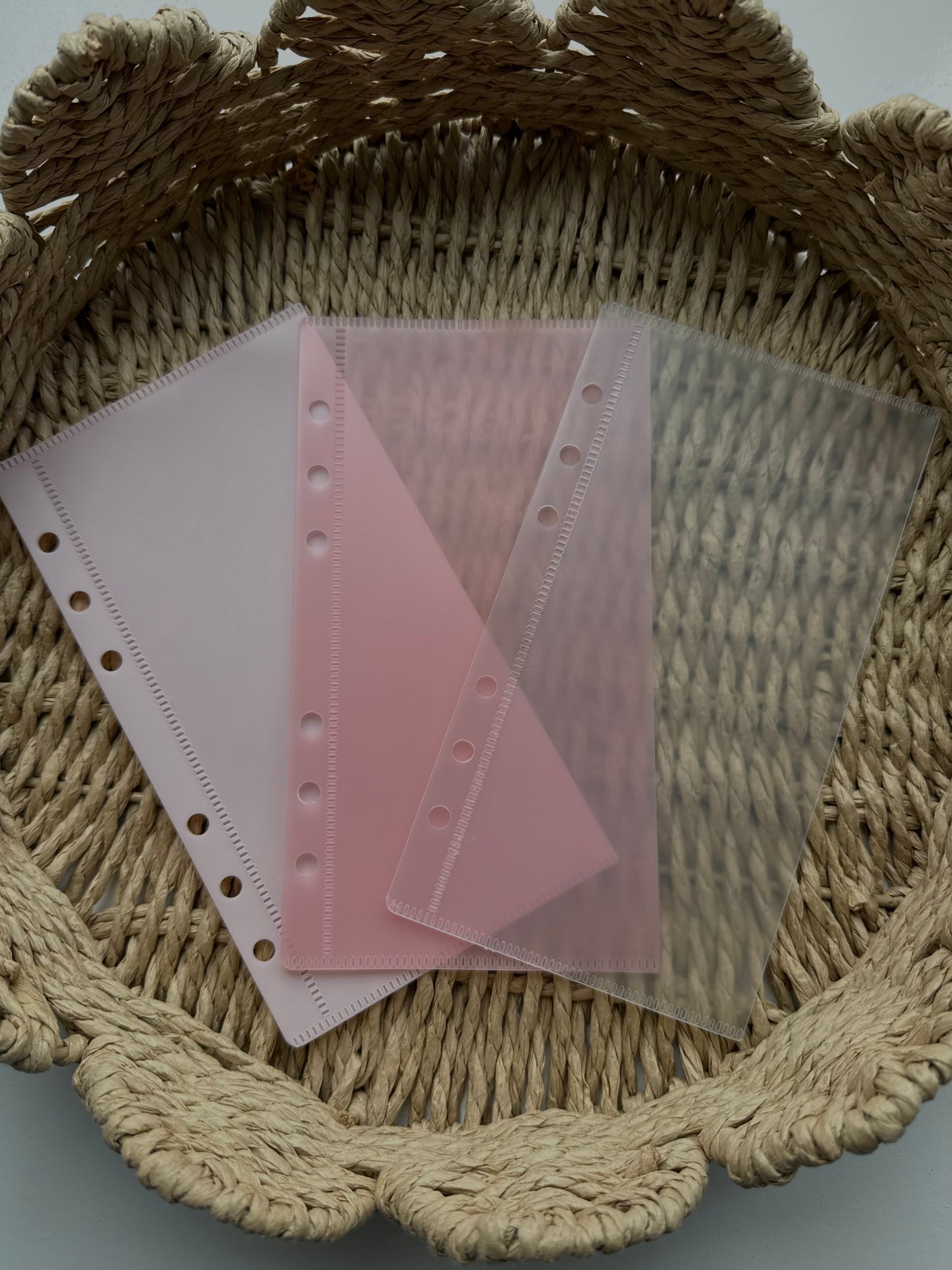 Scalloped Double Pocket Zipless Binder Envelopes