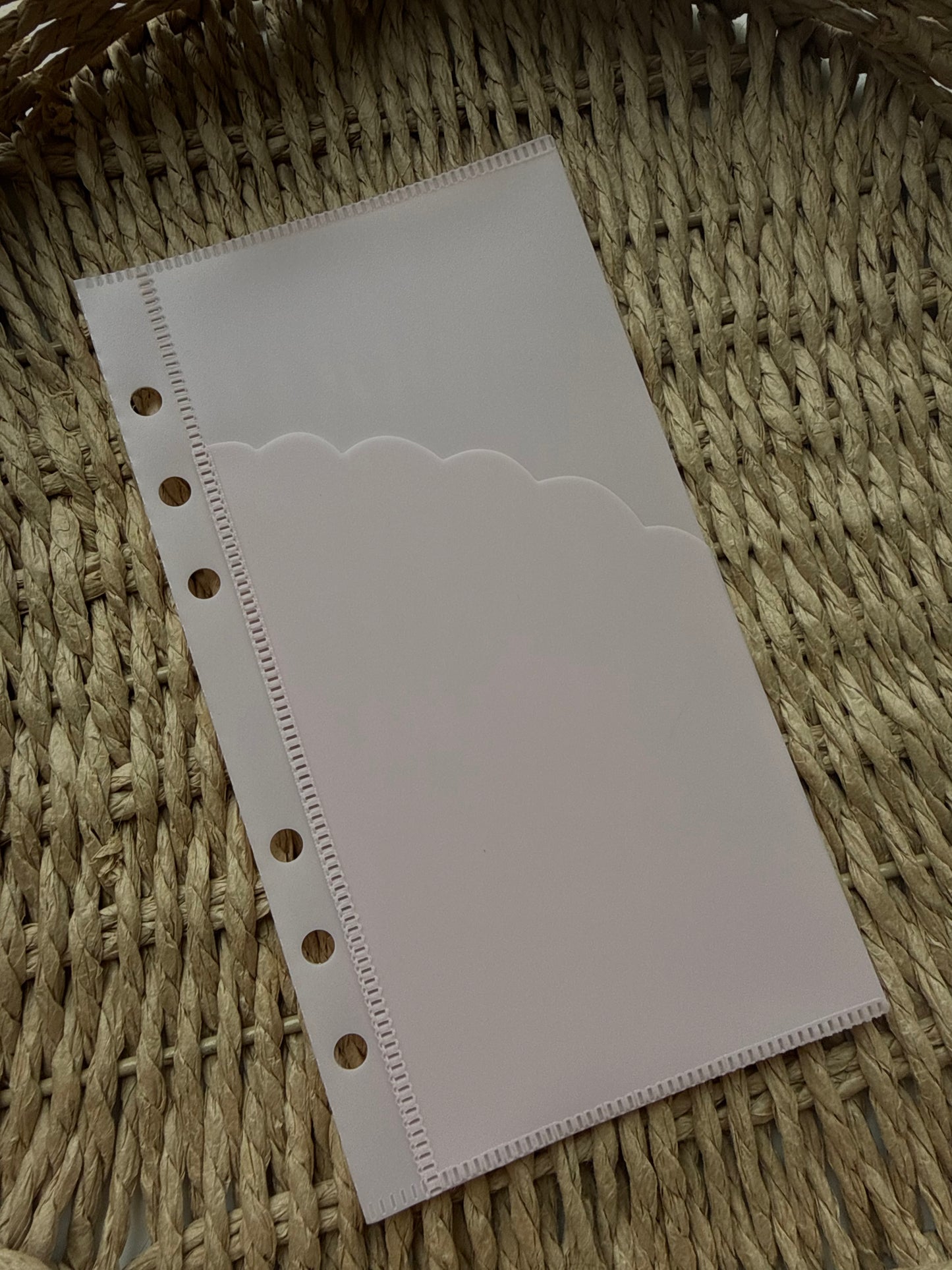 Scalloped Double Pocket Zipless Binder Envelopes