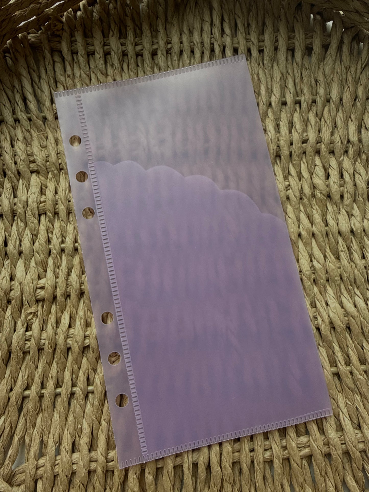 Scalloped Double Pocket Zipless Binder Envelopes