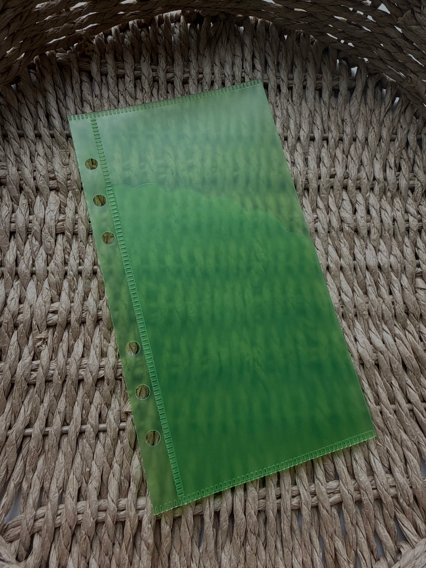 Scalloped Double Pocket Zipless Binder Envelopes