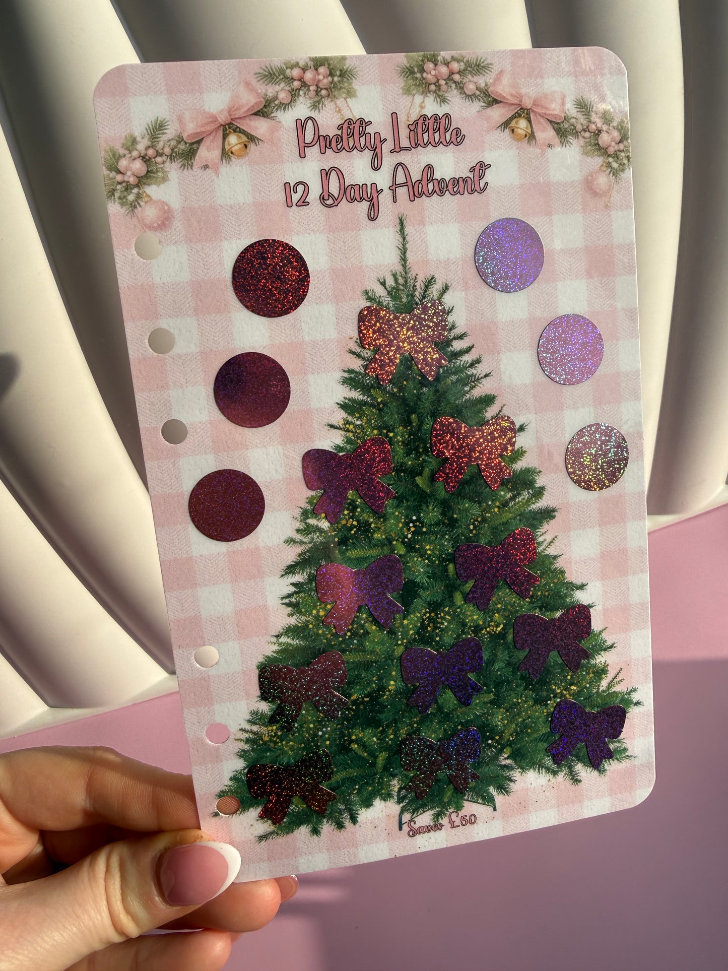 Pretty Little 12 Day Advent Saver