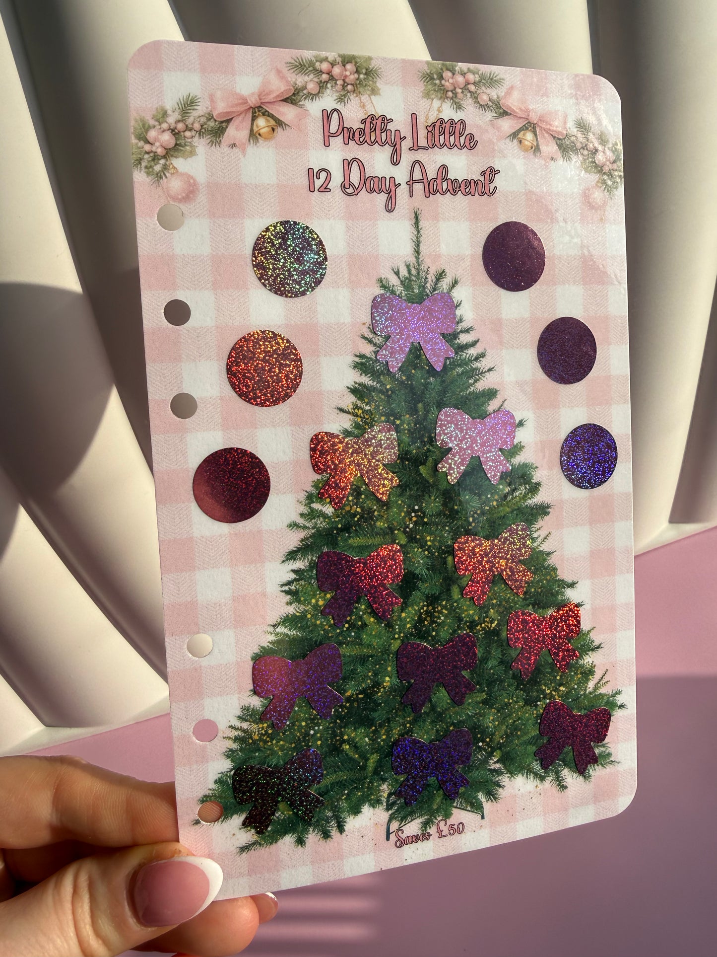 Pretty Little 12 Day Advent Saver