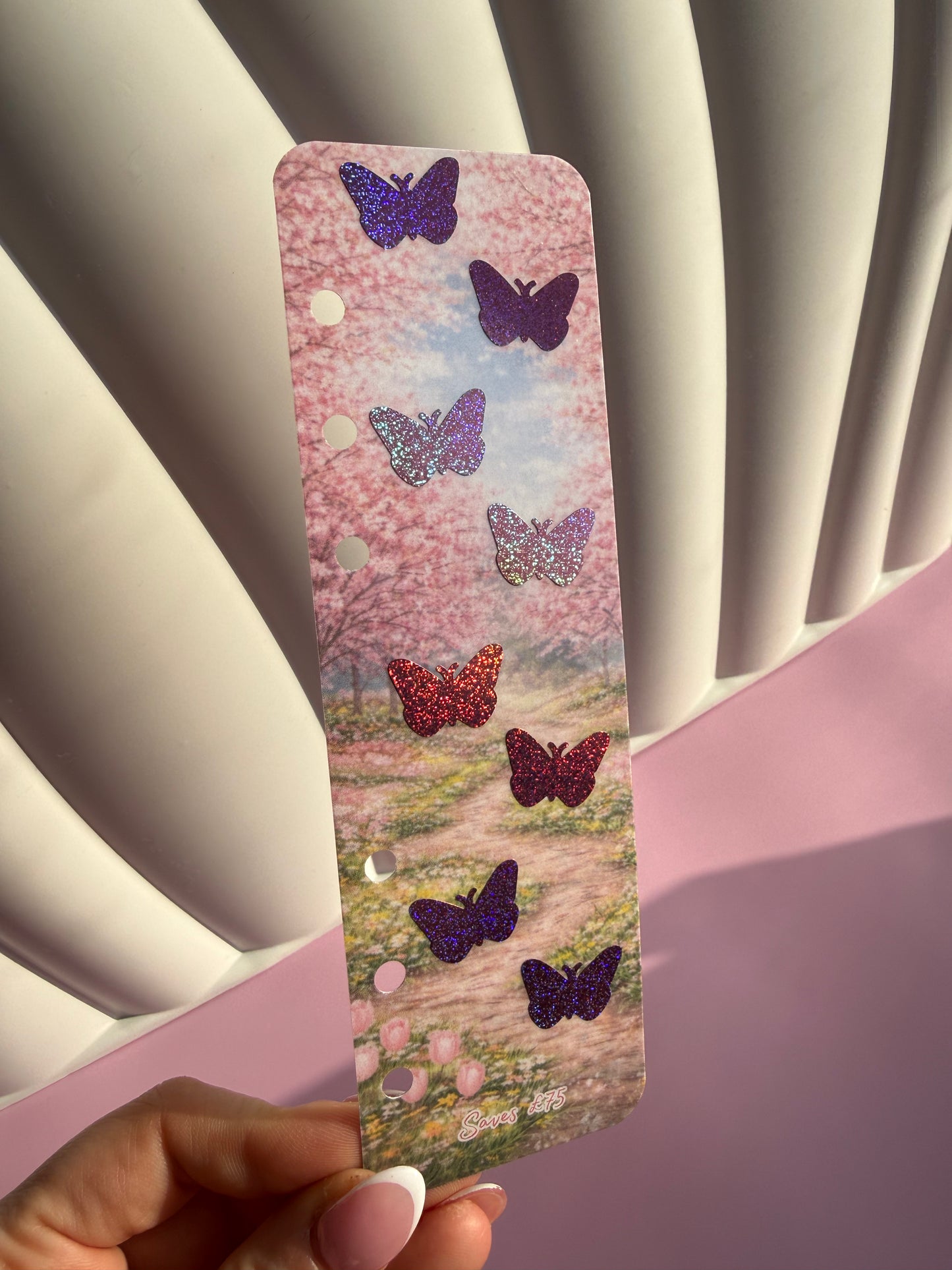 Spring Butterfly Scratch off Saver Bookmark