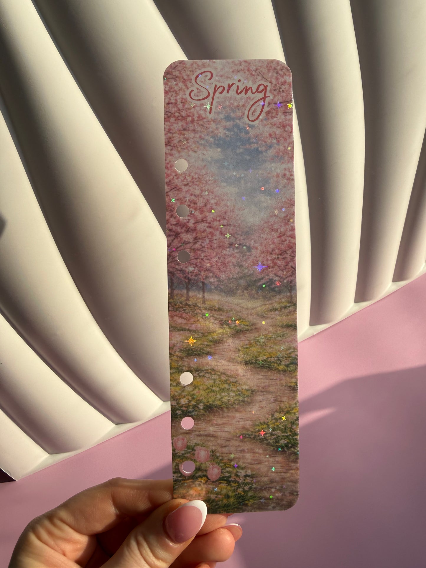 Spring Holographic Bookmark