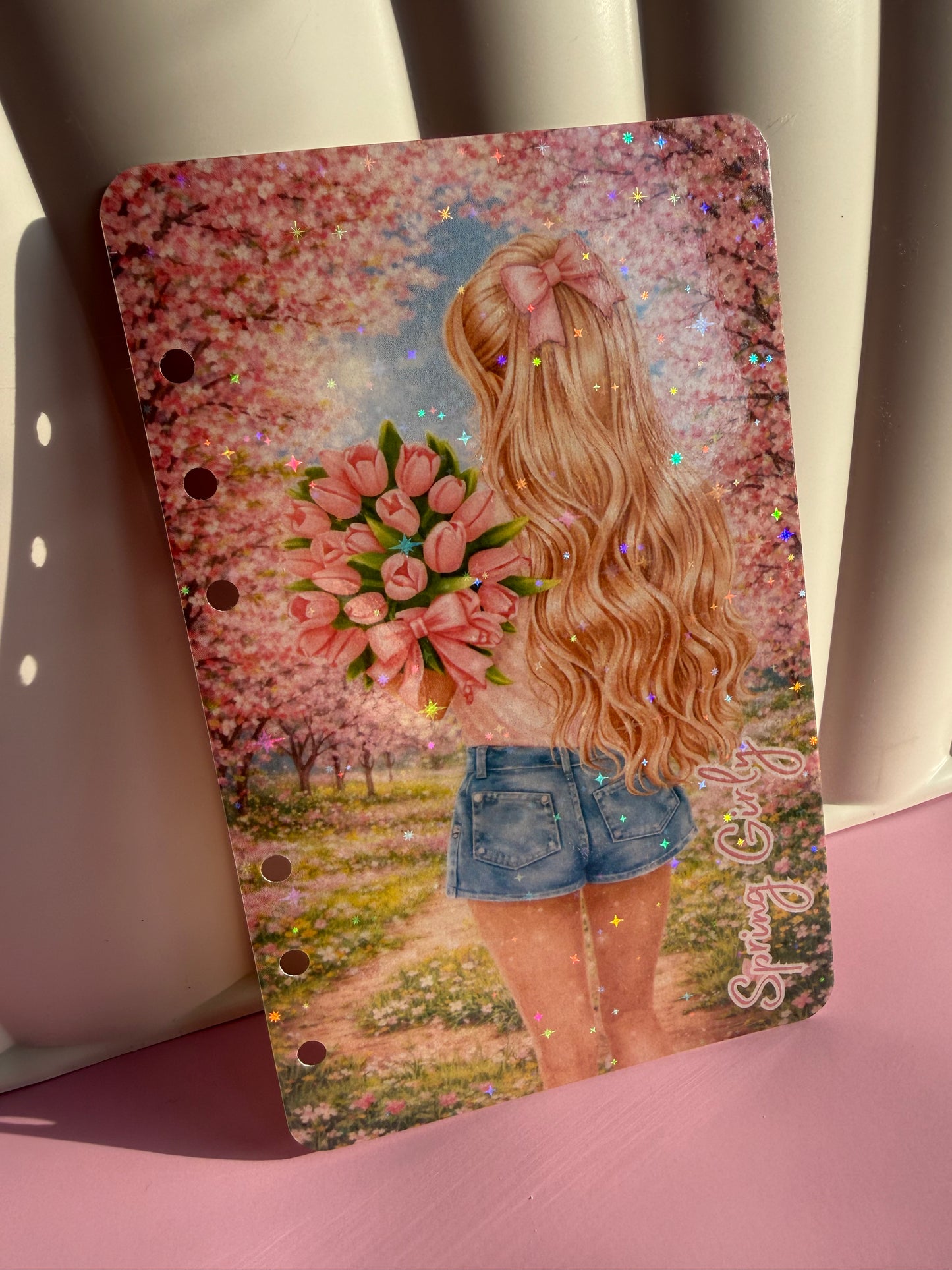 Spring Girly Holographic Dashboard