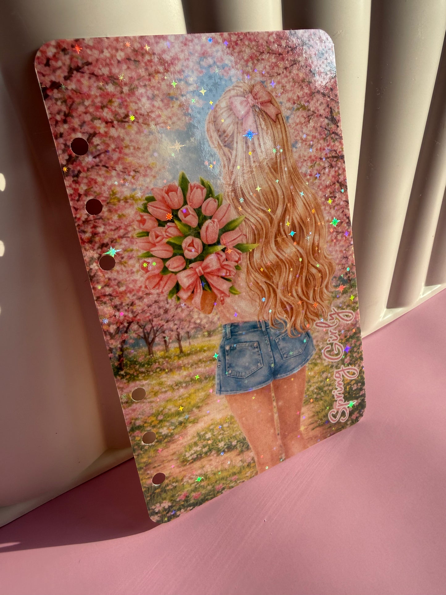 Spring Girly Holographic Dashboard