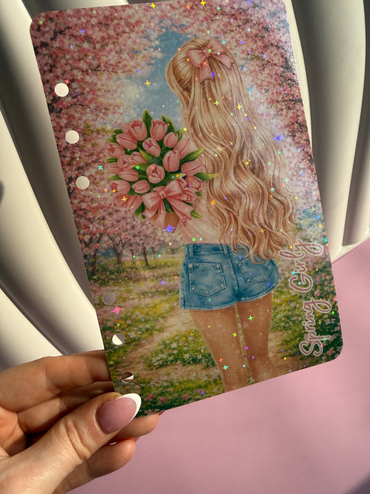 Spring Girly Holographic Dashboard