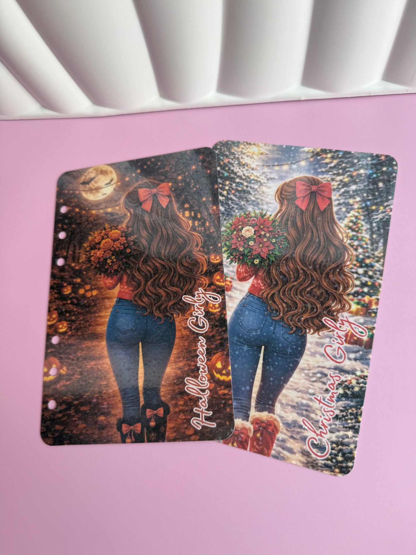 Holiday Girly Holographic Dashboard Collection