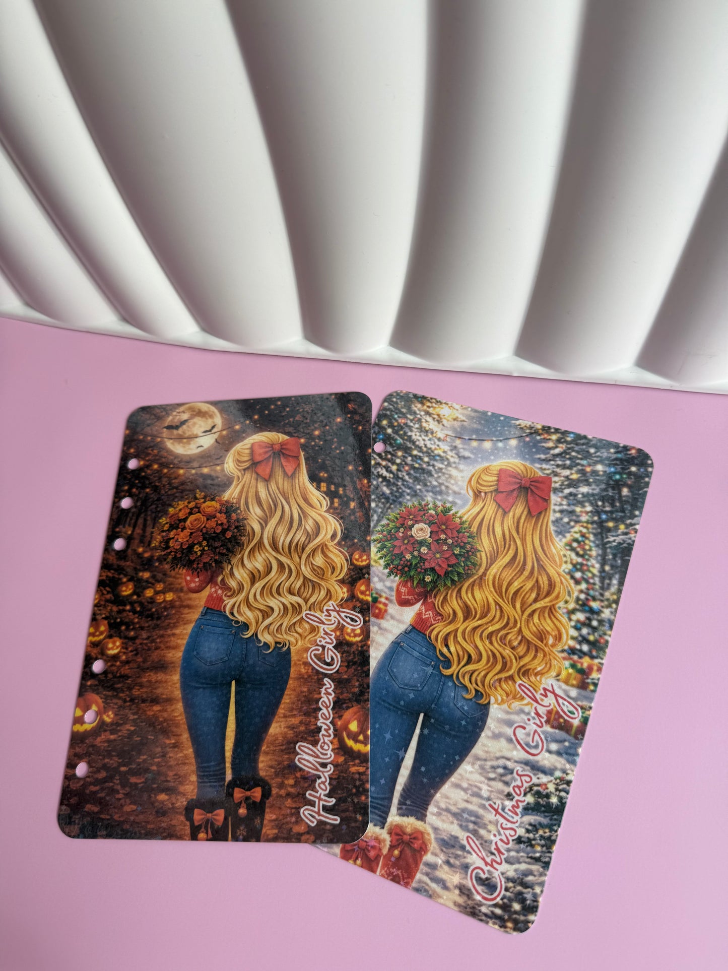 Holiday Girly Holographic Dashboard Collection