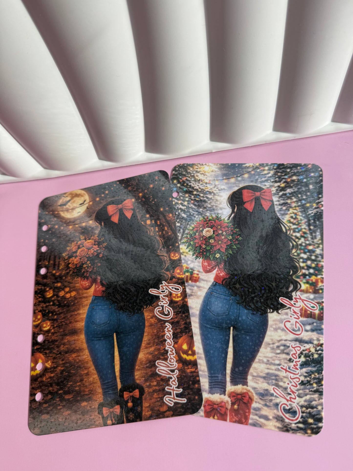 Holiday Girly Holographic Dashboard Collection