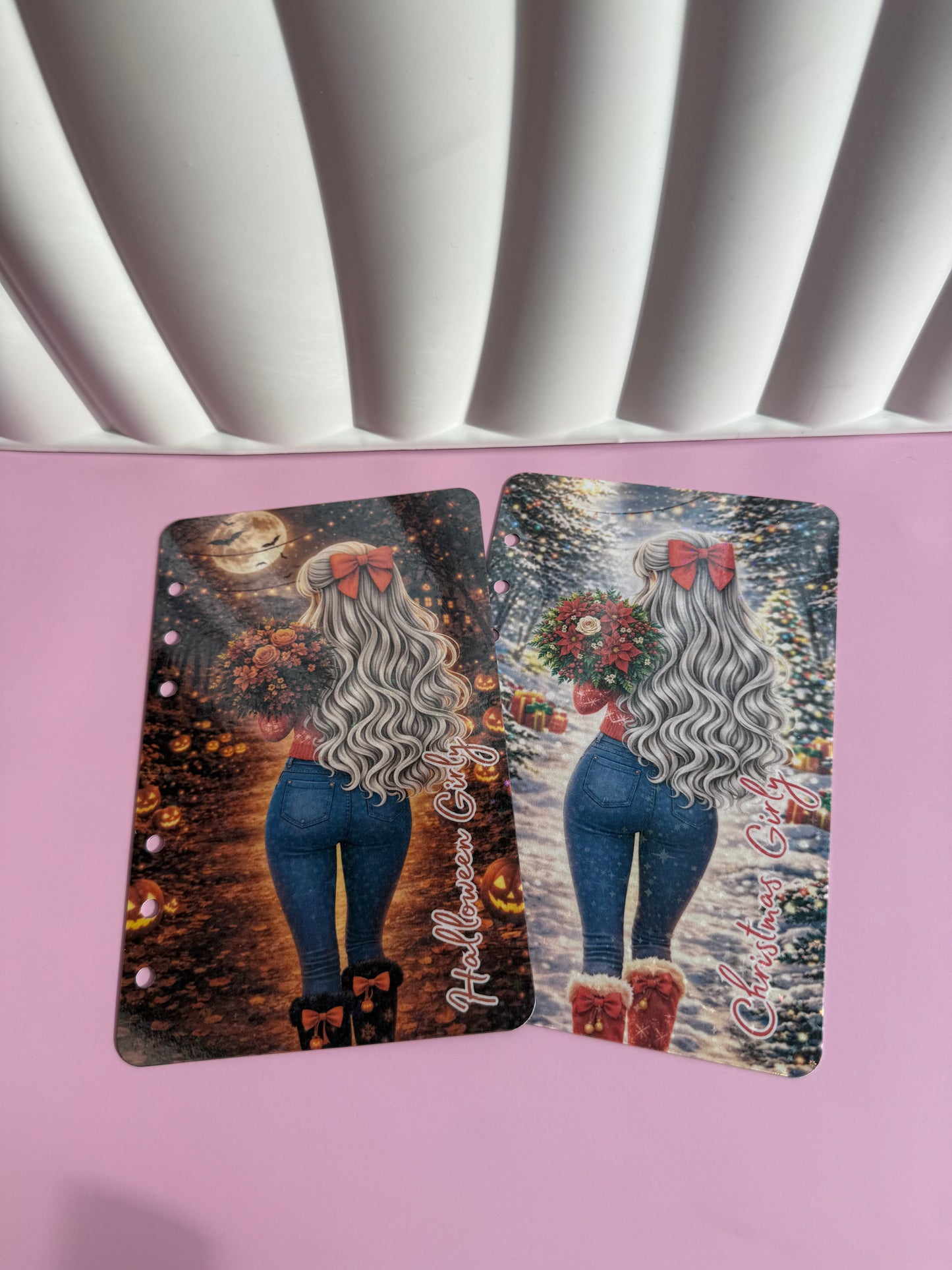 Holiday Girly Holographic Dashboard Collection