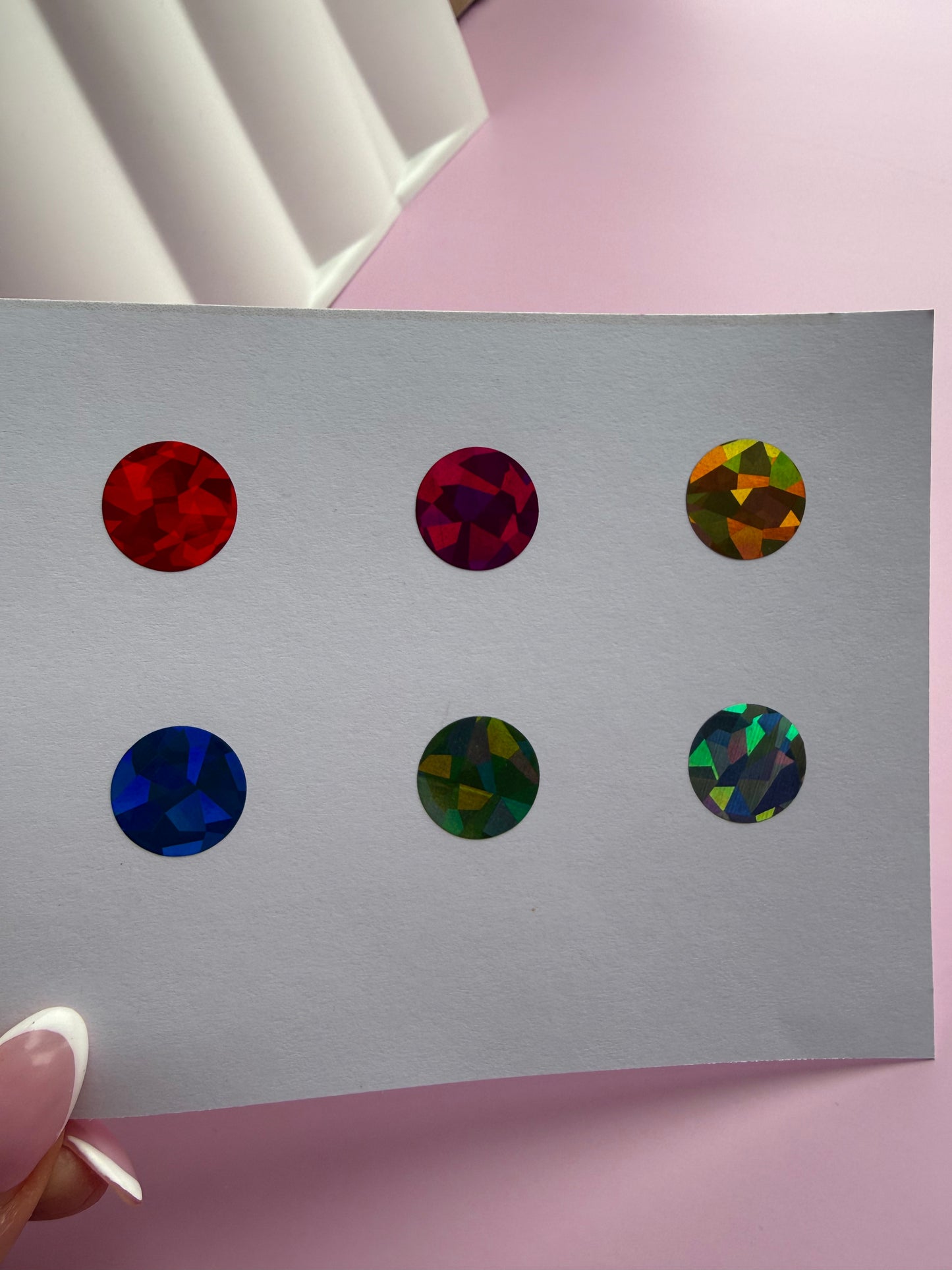 Round Holographic Scratch Off Stickers - 16mm