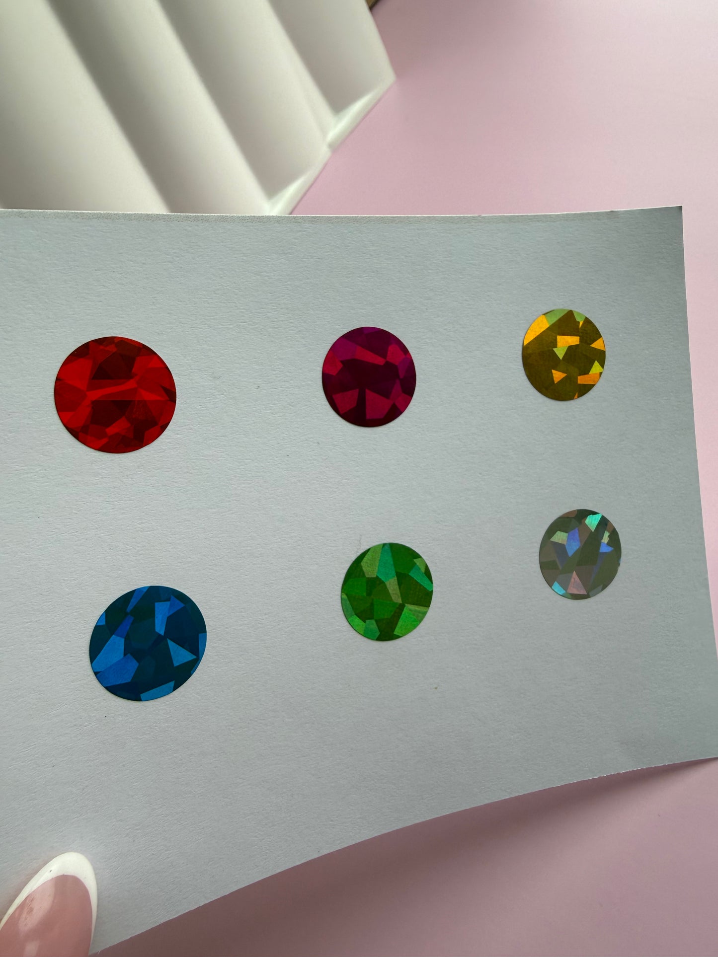 Round Holographic Scratch Off Stickers - 16mm
