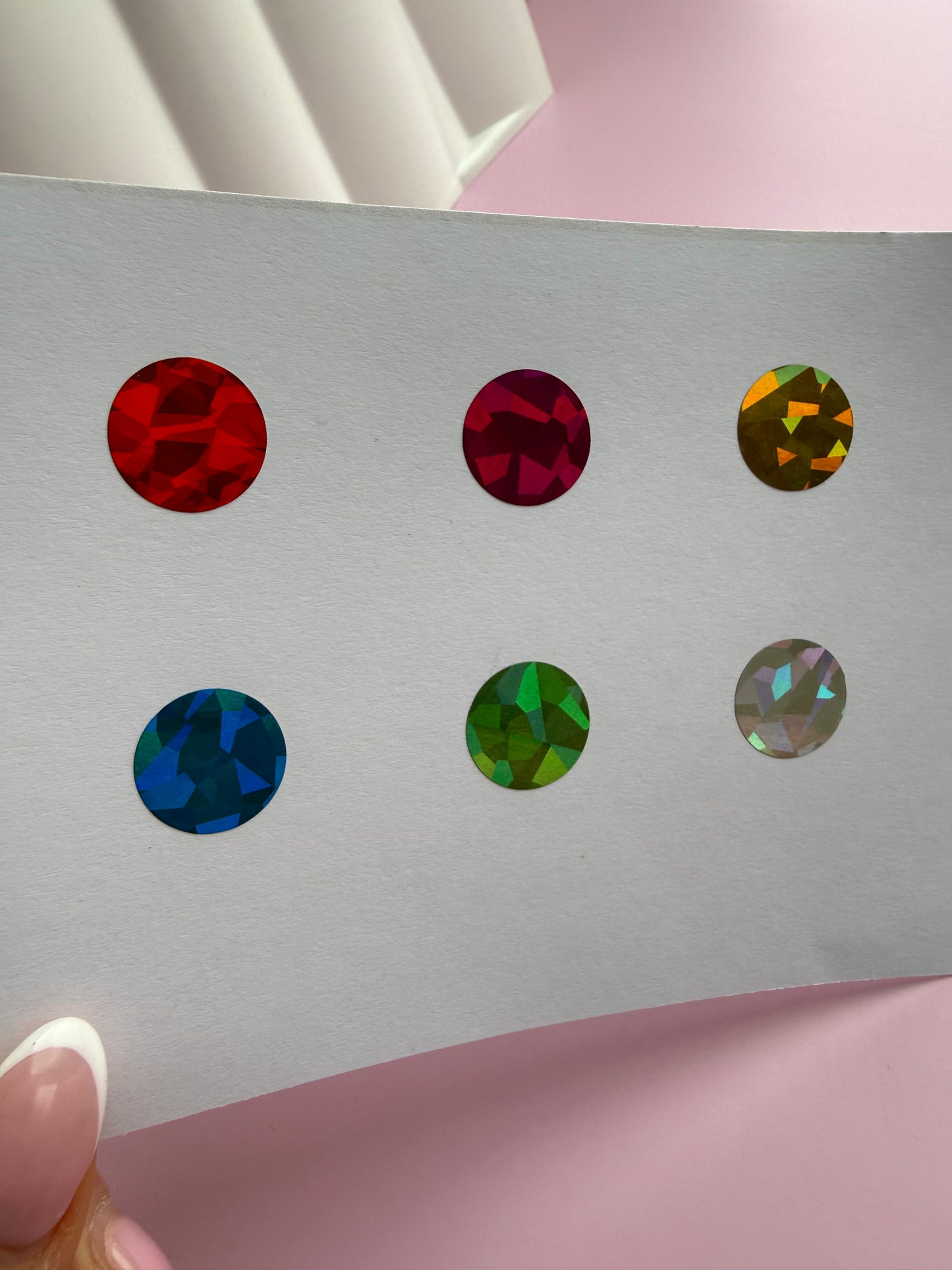 Round Holographic Scratch Off Stickers - 16mm