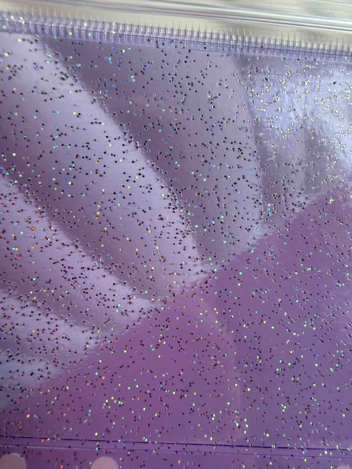 Purple Glitter Double Pocket Envelopes