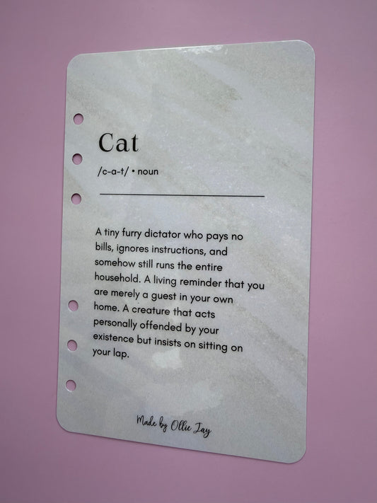 Cat Definition Dashboard