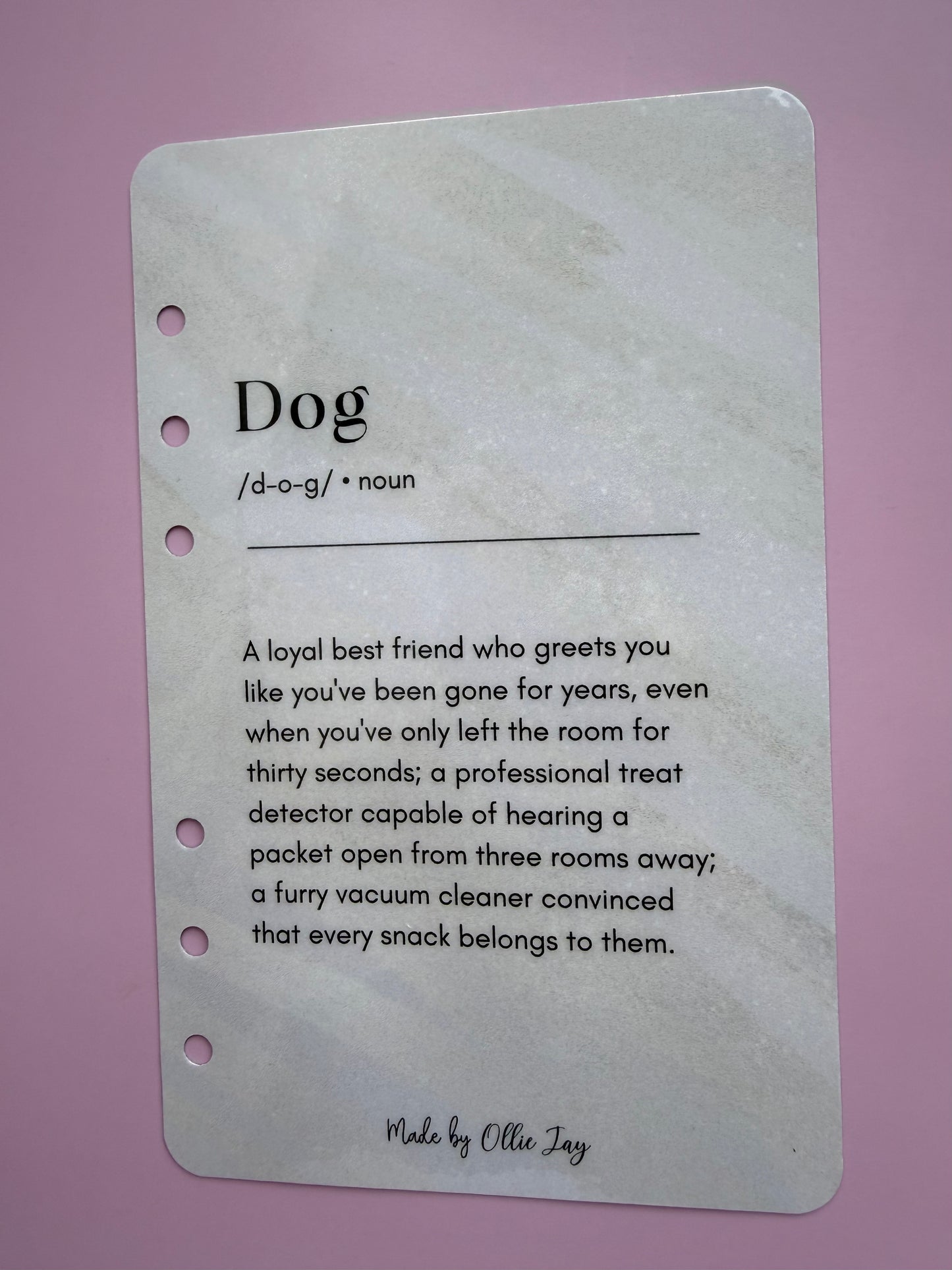 Dog Definition Dashboard
