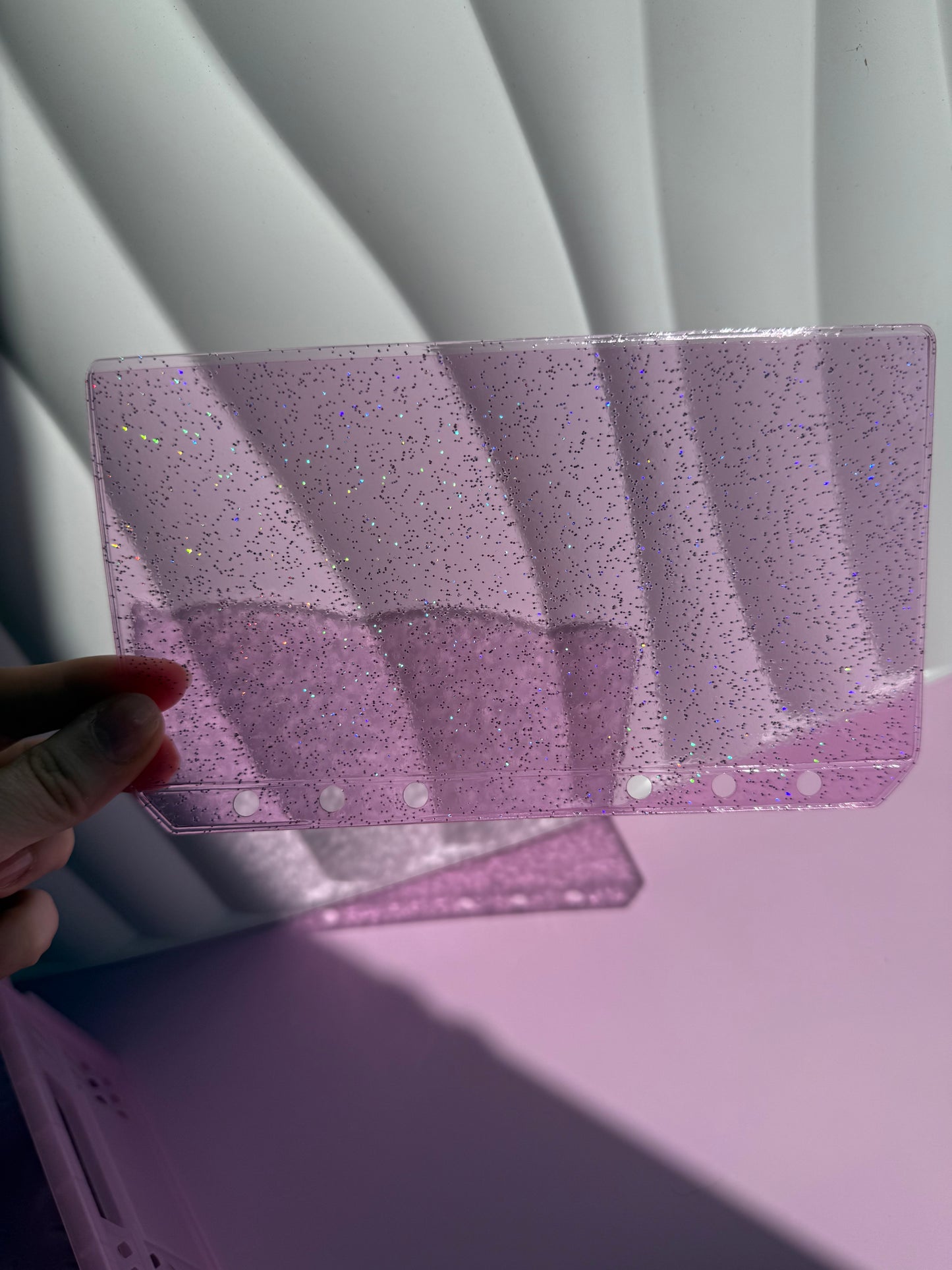 Pink Champagne Glitter Cash Envelope