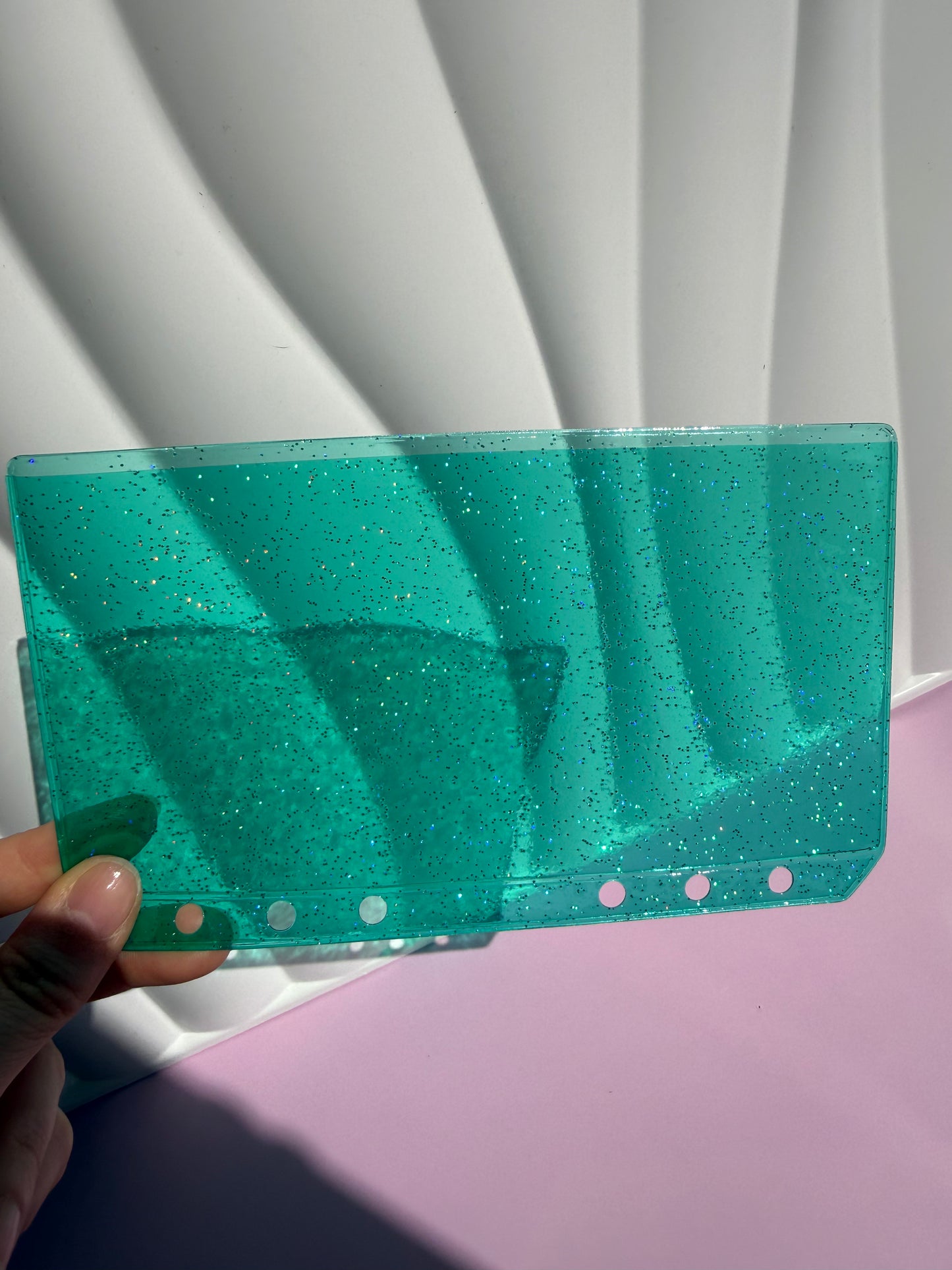 Sea Glass Glitter Cash Envelope