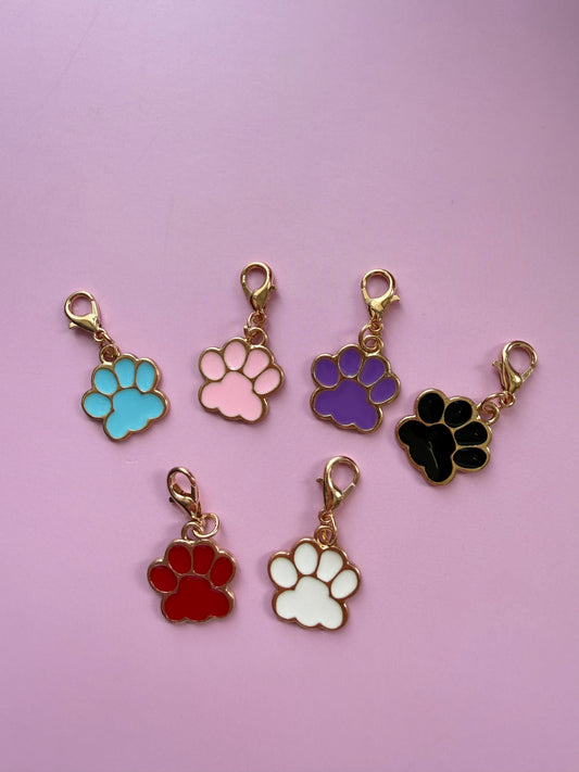 Paw Print Binder Charm
