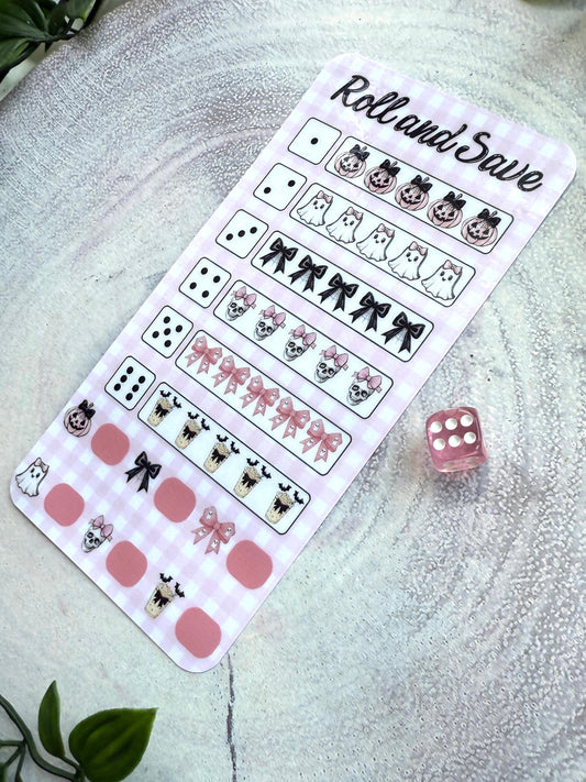 Pink Halloween Roll & Save
