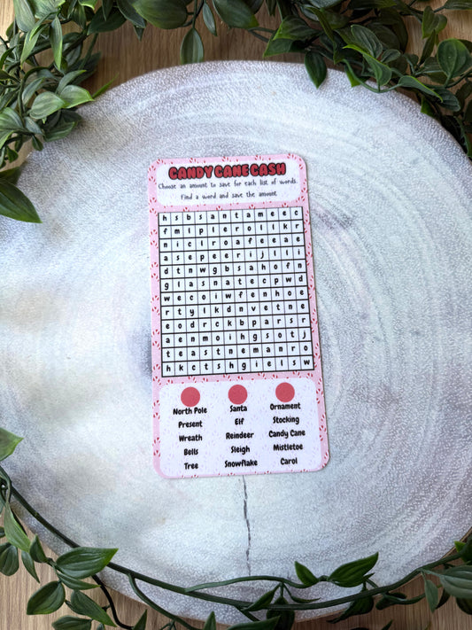 Candy Cane Cash Word Search